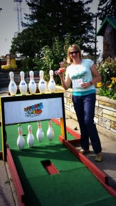 The obligatory hole in one victory shot